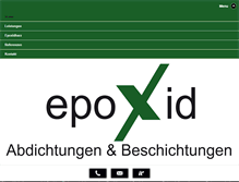 Tablet Screenshot of epoxid.at